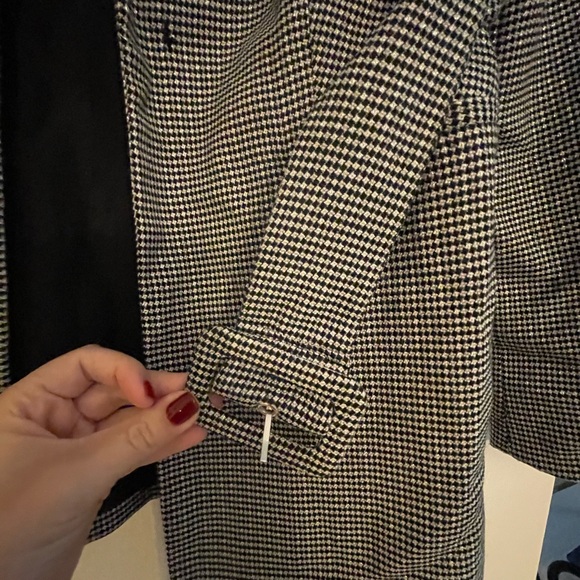 Nine West Black and Gray Print Coat - Picture 7 of 8